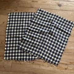 ⭕️チェックのダブルガーゼ★56×49cm２枚セット