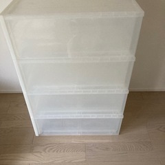 無印良品　ＰＰ衣装ケース・引出式・大　4つセットの画像