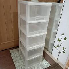収納ボックス　引き出し5段　衣装ケースの画像