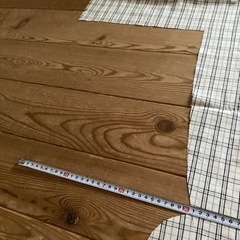 ⭕️リネン混★チェックの布地★220×115★手芸用品の画像