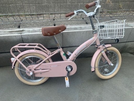 14インチ自転車?子供用くすみピンク?