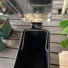 【差し上げます】ゴミ箱 長方形 ソフトクローズ スチール製 30Lの画像