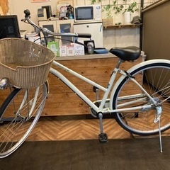 チェーン新品！】LEDダイナモ 27インチ自転車 ホワイト