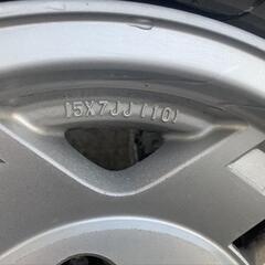 ランクル80前期純正タイヤホイール5本＋スタッドレスタイヤ1本セットの画像