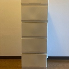 【早い者勝ち】収納　ケース　白　5段