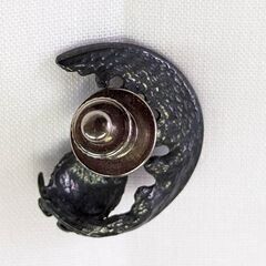 ☆アクセサリー　ピンブローチ　フクロウピン　中古品　の画像