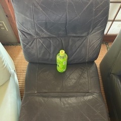 本革　ソファー　ヤスリでスウェードに　1人掛け　1個800円です。