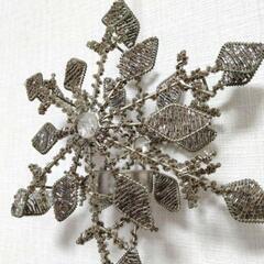 雪の結晶　キャンドルホルダー　クリスマスオーナメント➁の画像