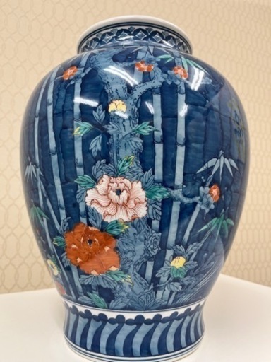 深山作　鍋島焼大壺　40㎝