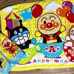 （売約済）アンパンマン⭐︎スリーパー&毛布セット