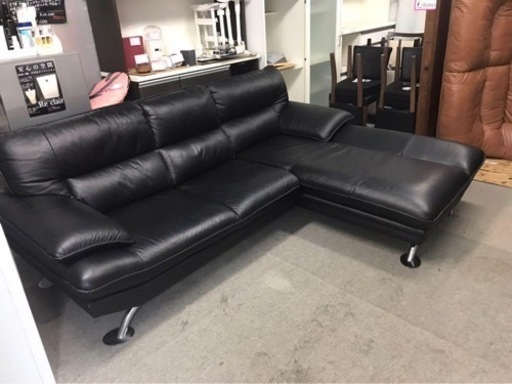 ニトリ カウチソファ　ロゾ4 本革　程度良好