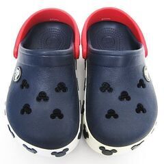  クロックス CROCS ディズニー ミッキーマウス サンダル  ネイビー×レッド.サイズ8/9 /15.5cm－16.0cm程度の画像