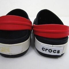 クロックス CROCS ディズニー ミッキーマウス サンダル  ネイビー×レッド.サイズ8/9 /15.5cm－16.0cm程度の画像