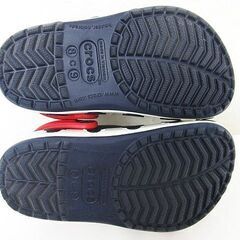  クロックス CROCS ディズニー ミッキーマウス サンダル  ネイビー×レッド.サイズ8/9 /15.5cm－16.0cm程度の画像
