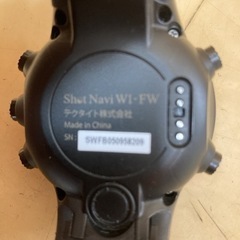 S178 ⭐ shot navi 腕時計 W1-FW  GPSゴルフナビ⭐動作確認済⭐クリーニング済の画像