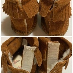 ミネトンカ Minnetonka ベビー ブーツ 11.5 サイズ4 靴 シューズ スエードの画像