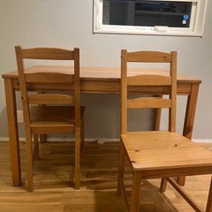 IKEA ヨックモック　ダイニングセットの画像