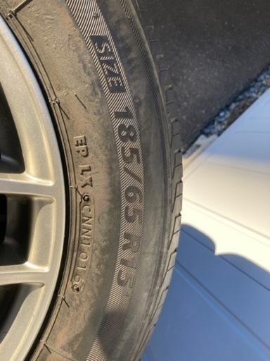 185/65/R15  ブリヂストン　夏タイヤ　アルミホイール付き