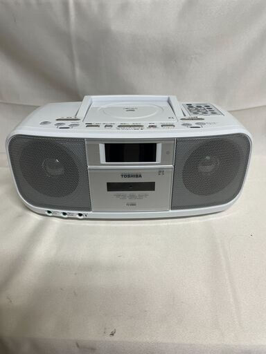 【北見市発】トーシバ TOSHIBA 東芝 CDラジオカセットレコーダー TY-CDK5 2013年製 白 (E2140wY)