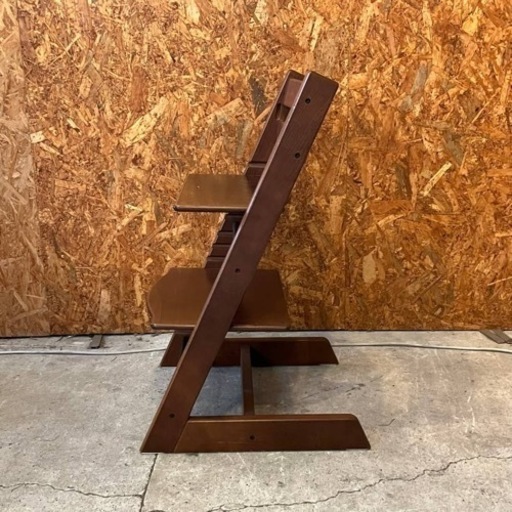 《売約済》【品川区リサイクルショップ / 配送無料エリアあり】STOKKE　ストッケ　トリップトラップ　ナチュラル　ブナ材　無垢　ベビーチェア　キッズチェア　ダイニングチェア　子供　ナチュラル　ハイチェア　ブラウン　茶色