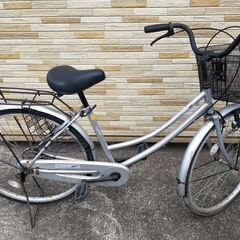 中古自転車 変速無し 26インチ ブロックダイナモ軽整備済み 防...