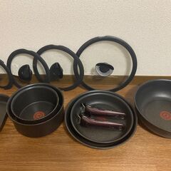 値下げ！！！大人気！　ティファールIH用フライパンセット+玉子焼き機