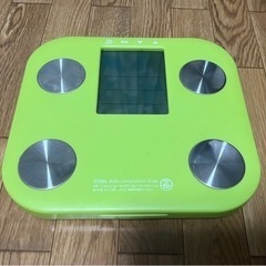 【中古】OHM）体重体組成計 グリーン