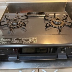 受け渡し予定者決まりました　ガスコンロ2口 LPガス(プロパンガス)用　グリルありpa-n41b-rの画像