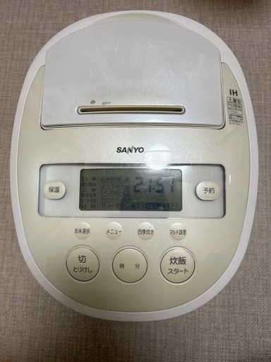 サンヨー炊飯器5号炊き　動作確認済み