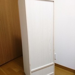 収納ラック　棚　ハンガー掛け　洋服掛け　白　ホワイト　の画像