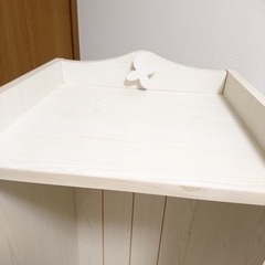 収納ラック　棚　ハンガー掛け　洋服掛け　白　ホワイト　の画像