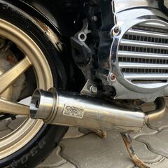 【引取先が決まりました】スクーピーZX? Fタイヤ新品　アルミホイール　FディスクBK　カスタムバイクです。の画像