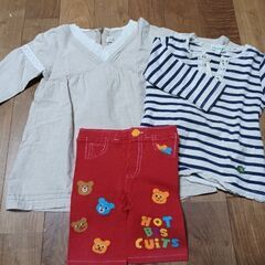 値下げ！90cm　BeBe・コムサ・ミキハウスなど約９点の画像