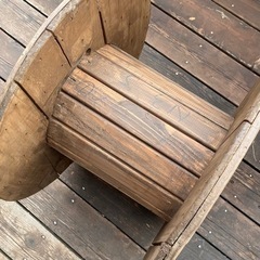 ⑱サイドテーブル・ガーデニングテーブル/電線ドラム・ケーブルドラム・木製ドラムの画像