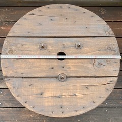 ⑱サイドテーブル・ガーデニングテーブル/電線ドラム・ケーブルドラム・木製ドラムの画像