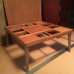 昭和レトロ　こたつ風机　座卓　差し上げます。