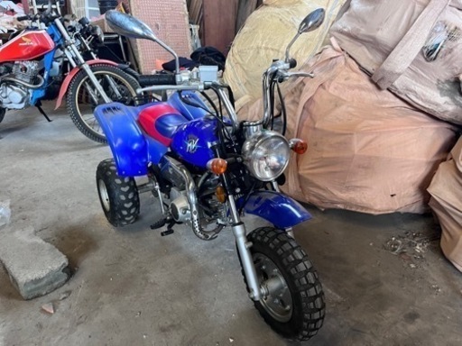 【もっともっと】値下げしました【走行距離たった65km】中華モンキー50cc トライク(バックギア付き)