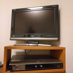 ★差し上げます★テレビとビデオデッキ★SHARPシャープ