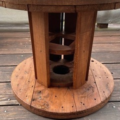 ⑲ガーデニングテーブル・小物置き/電線ドラム・ケーブルドラム・木製ドラムの画像