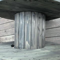 ㉑ガーデニングテーブル・サイドテーブル/電線ドラム・ケーブルドラム・木製ドラムの画像