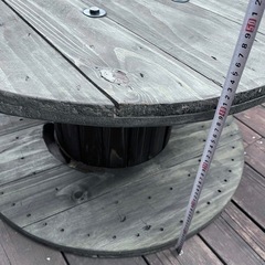 ㉑ガーデニングテーブル・サイドテーブル/電線ドラム・ケーブルドラム・木製ドラムの画像