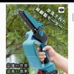 電動チェーンソー 充電式 小型 6インチ バッテリー 対応  LED照明 ②の画像