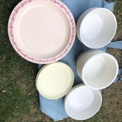 再値下げ！キャンプ用　飯盒　鍋　コップ　食器の画像