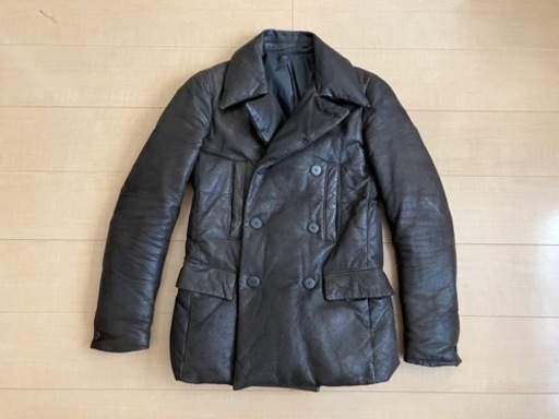【10/13値下げ‼️】イサムカタヤマバックラッシュ　 日本製　レザーダウンジャケットメンズSサイズ