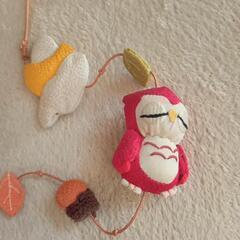 幸せ💞(  ´˘`  )のふくろう🦉グッズ 大山ペンション村 アリスの丘 ハンドメイドアクセサリー✨(ღ✪ｖ✪)根付けの画像