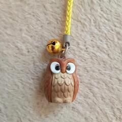 幸せ💞(  ´˘`  )のふくろう🦉グッズ 大山ペンション村 アリスの丘 ハンドメイドアクセサリー✨(ღ✪ｖ✪)根付けの画像