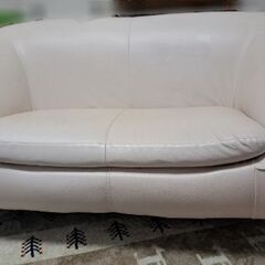 ２人掛けソファー　白/ホワイト　かわいい　東京都日野市