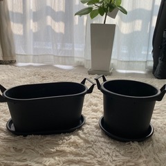 プランターと受け皿