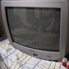 14型ブラウン管テレビ  変換器付属(リモコン、B-CAS)