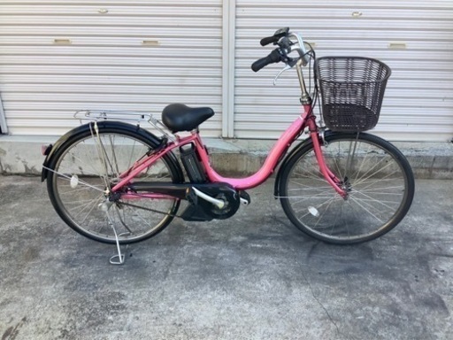 212 ヤマハ新機種電動アシスト自転車pasnatura26インチ　ピンクアルミボディー